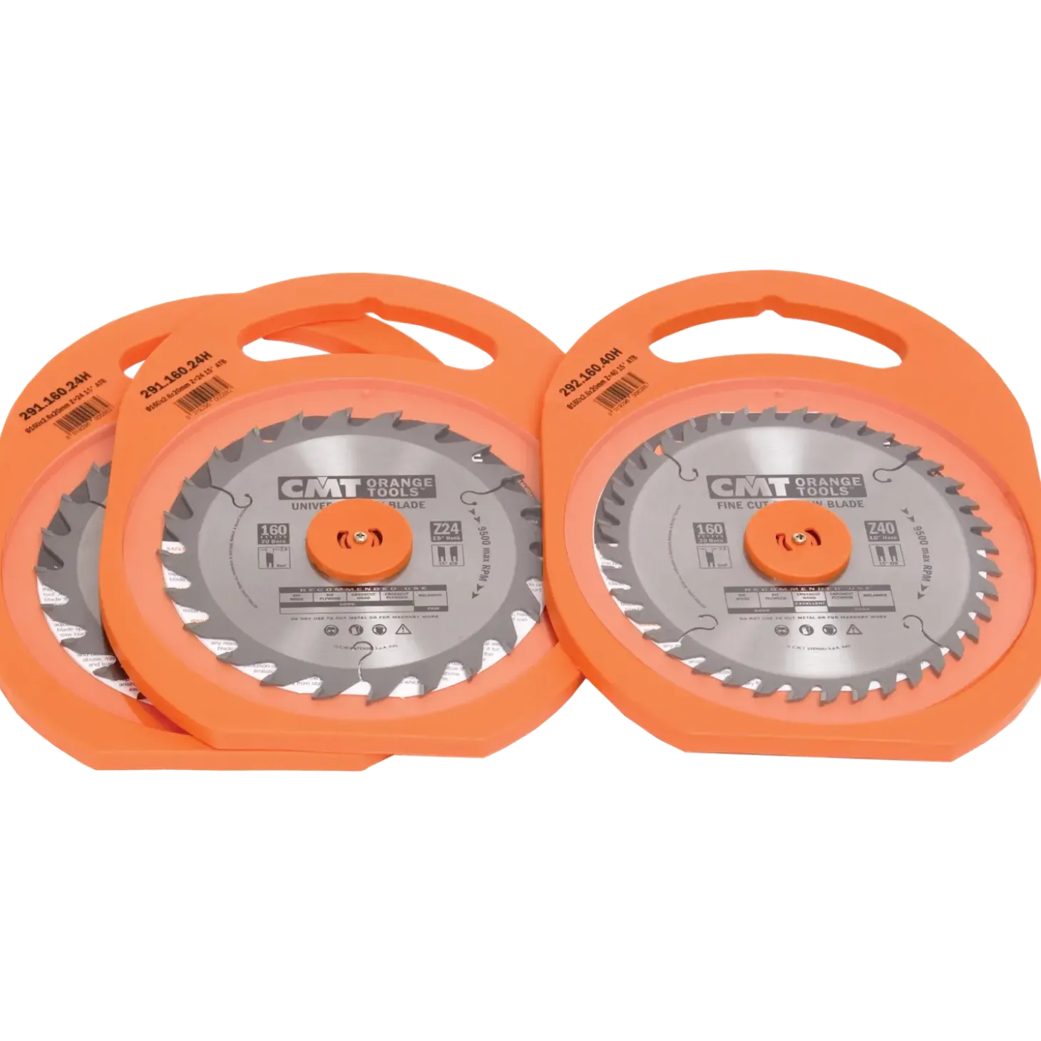 CMT rundsavsklingesæt 160 x 20 mm. m/24/40/40 W tænder