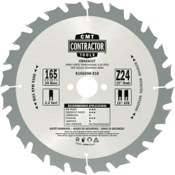 CMT savklinge Contractor 165x1,7x20 Z24W 10 stk pk