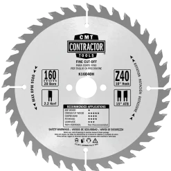 CMT savklinge Contractor 160x2,2x20 Z40W 10 stk pk