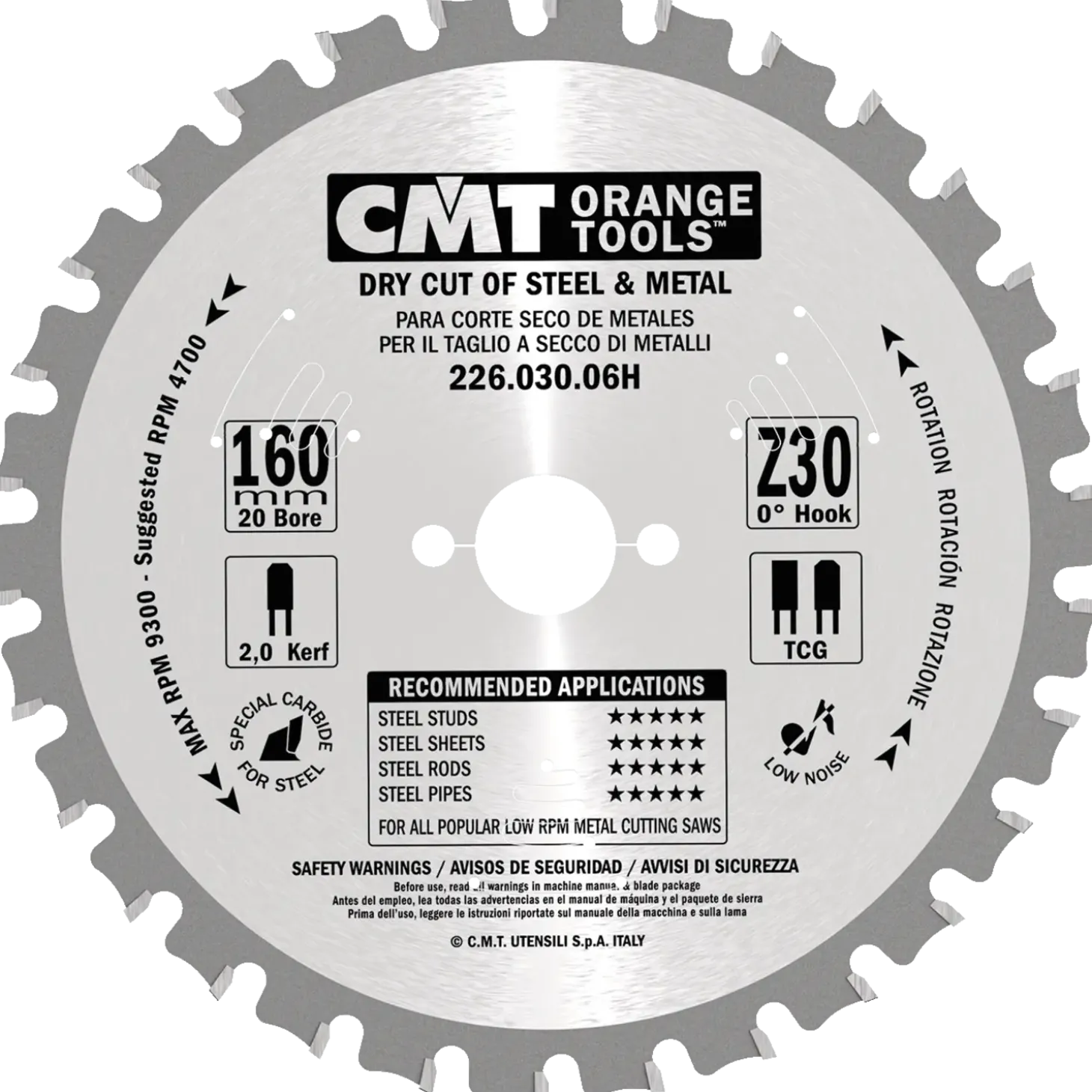 CMT savklinge dry-cut 160x2,6x20 mm Z30