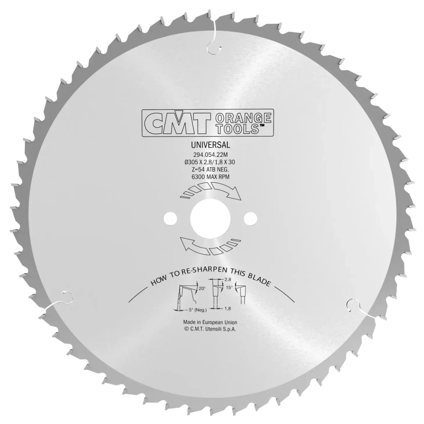 CMT savklinge 305x2,8x30 mm. Z54W neg.