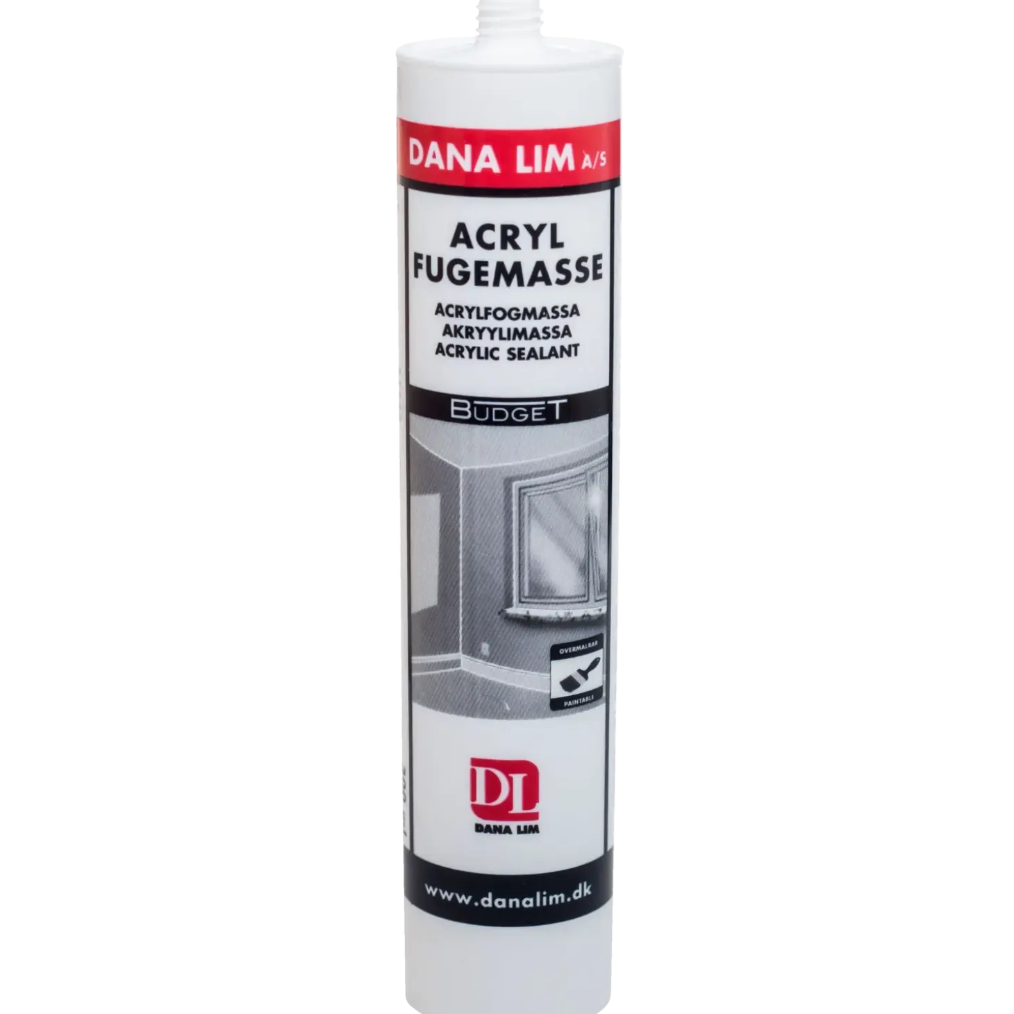 Dana acrylfugemasse budget hvid 300 ml
