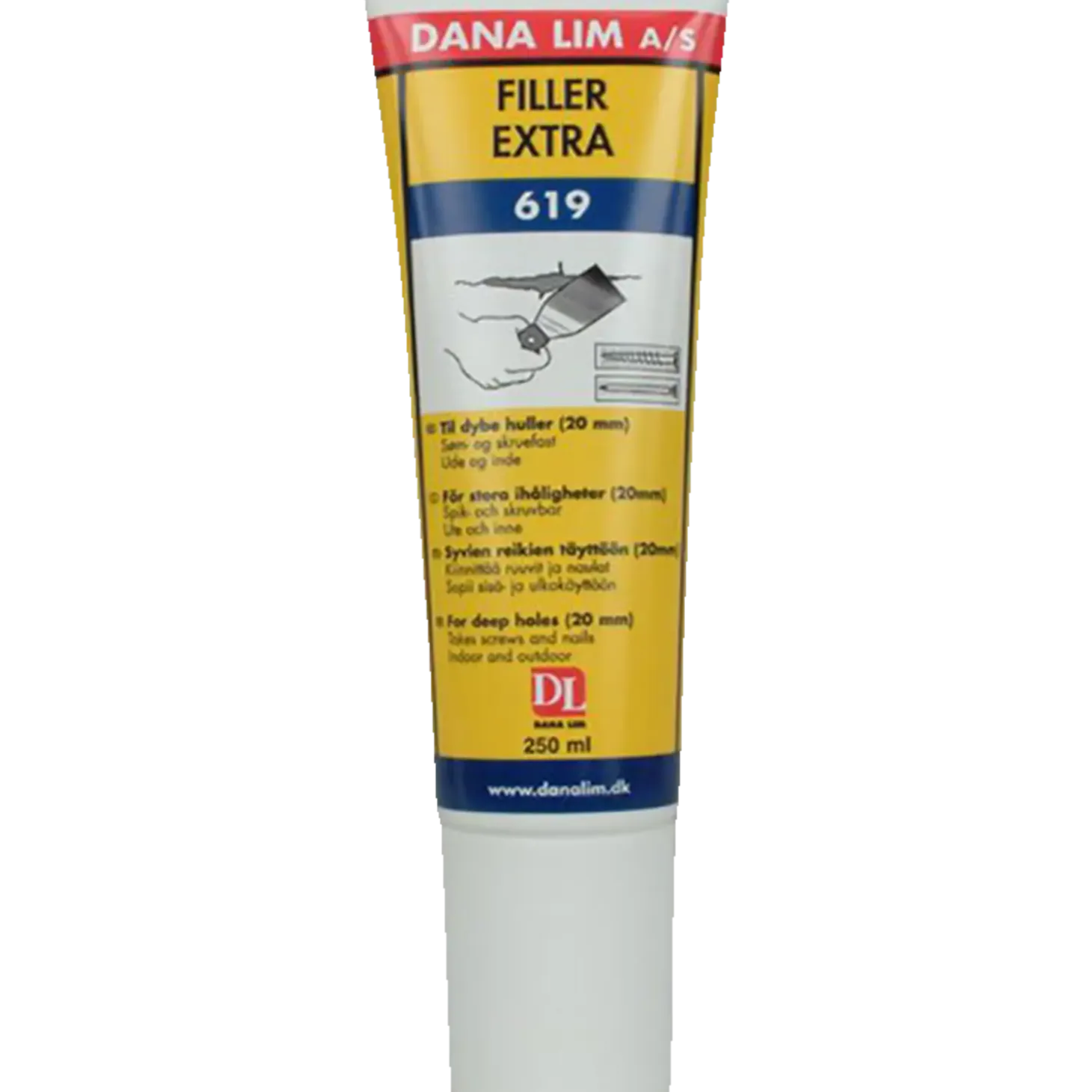 Dana acrylfugemasse filler ekstra 619 250 ml