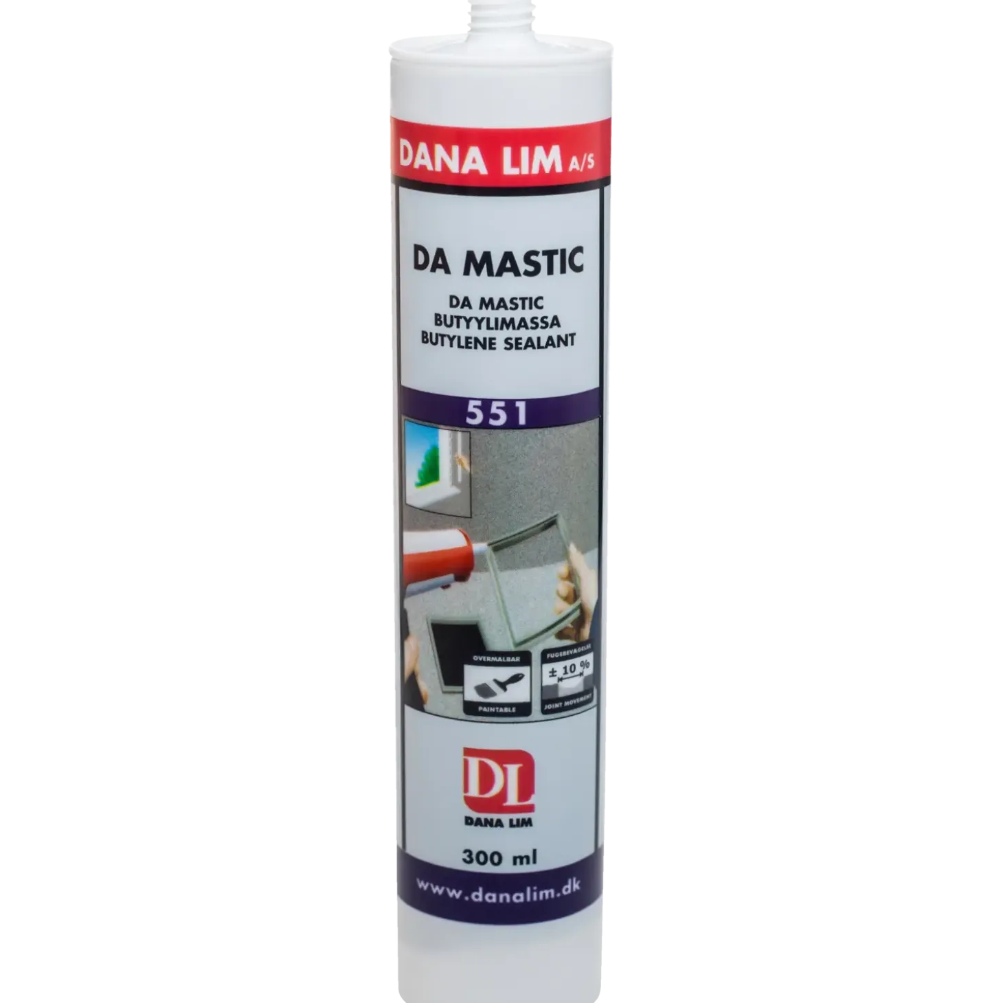Dana DA mastic 551 grå 300 ml