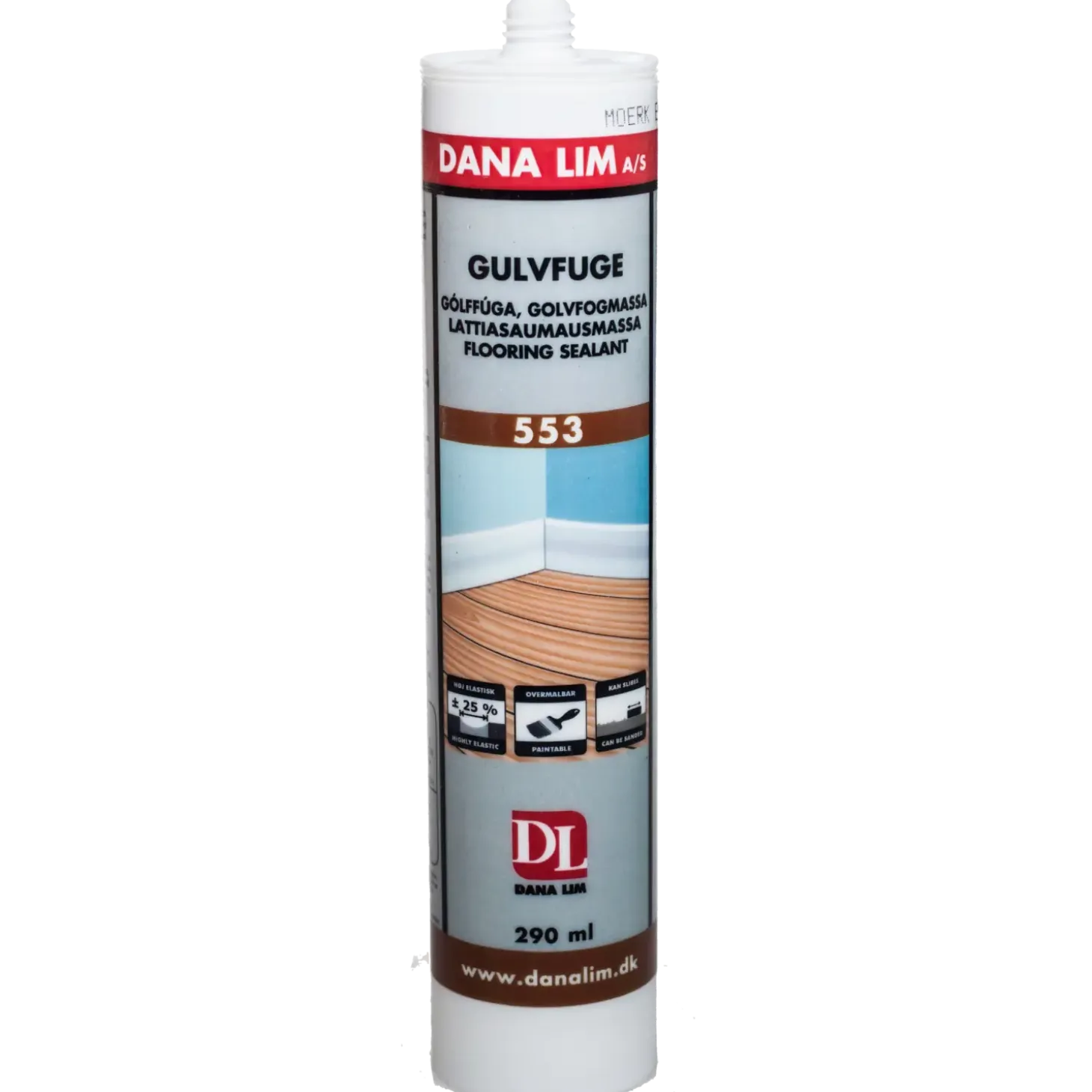Dana gulvfugemasse 553 290 ml mørk eg