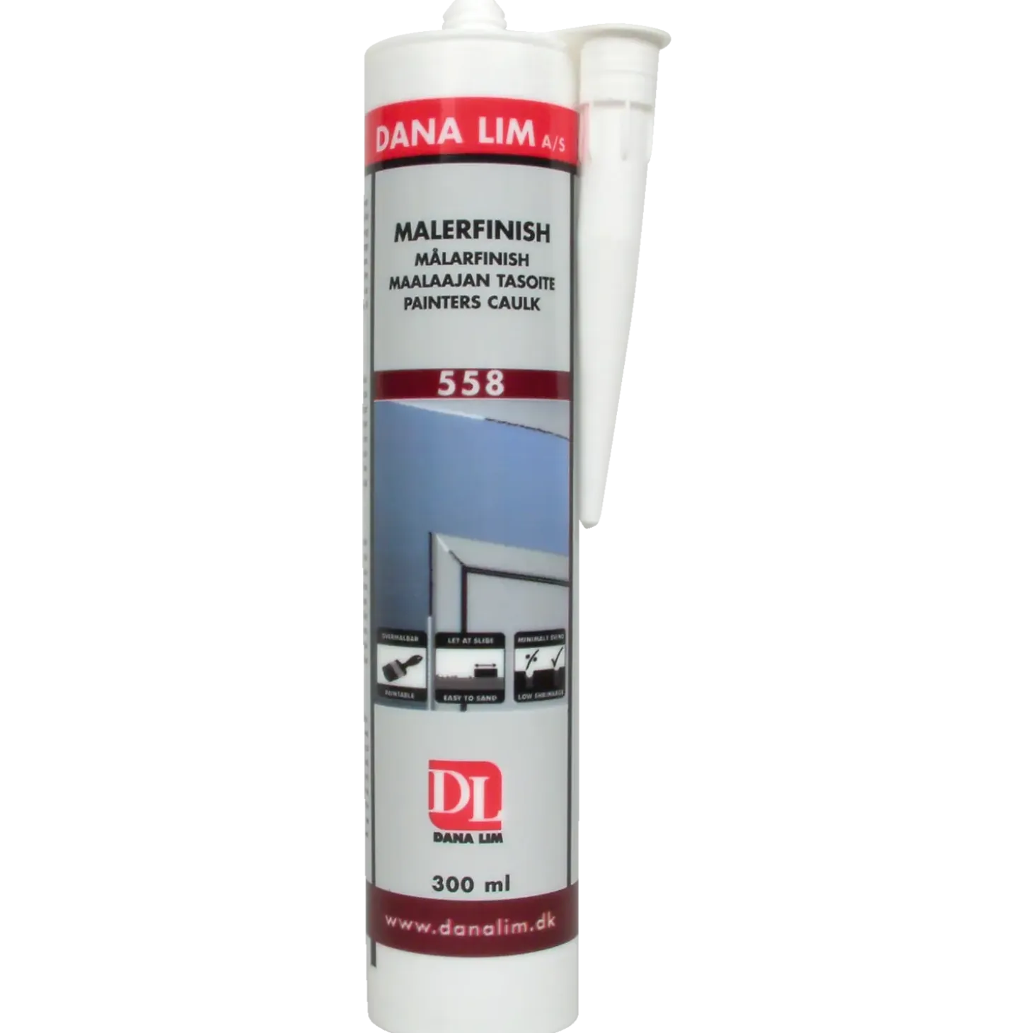 Dana malerfinish 558 hvid 300 ml
