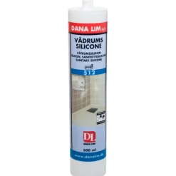 Dana proff vådrumssilicone 512 transparent 300 ml