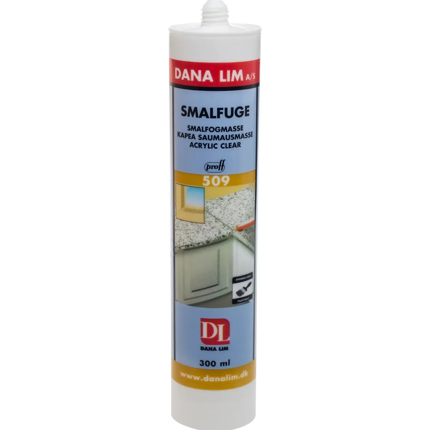 Dana smalfugemasse 509 transparent