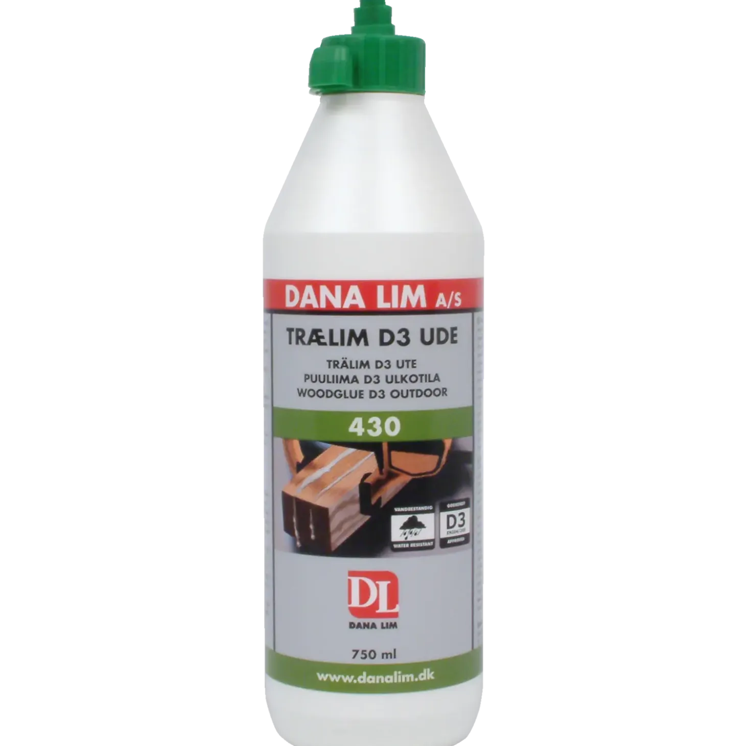 Dana trælim D3 ude 430 750 ml