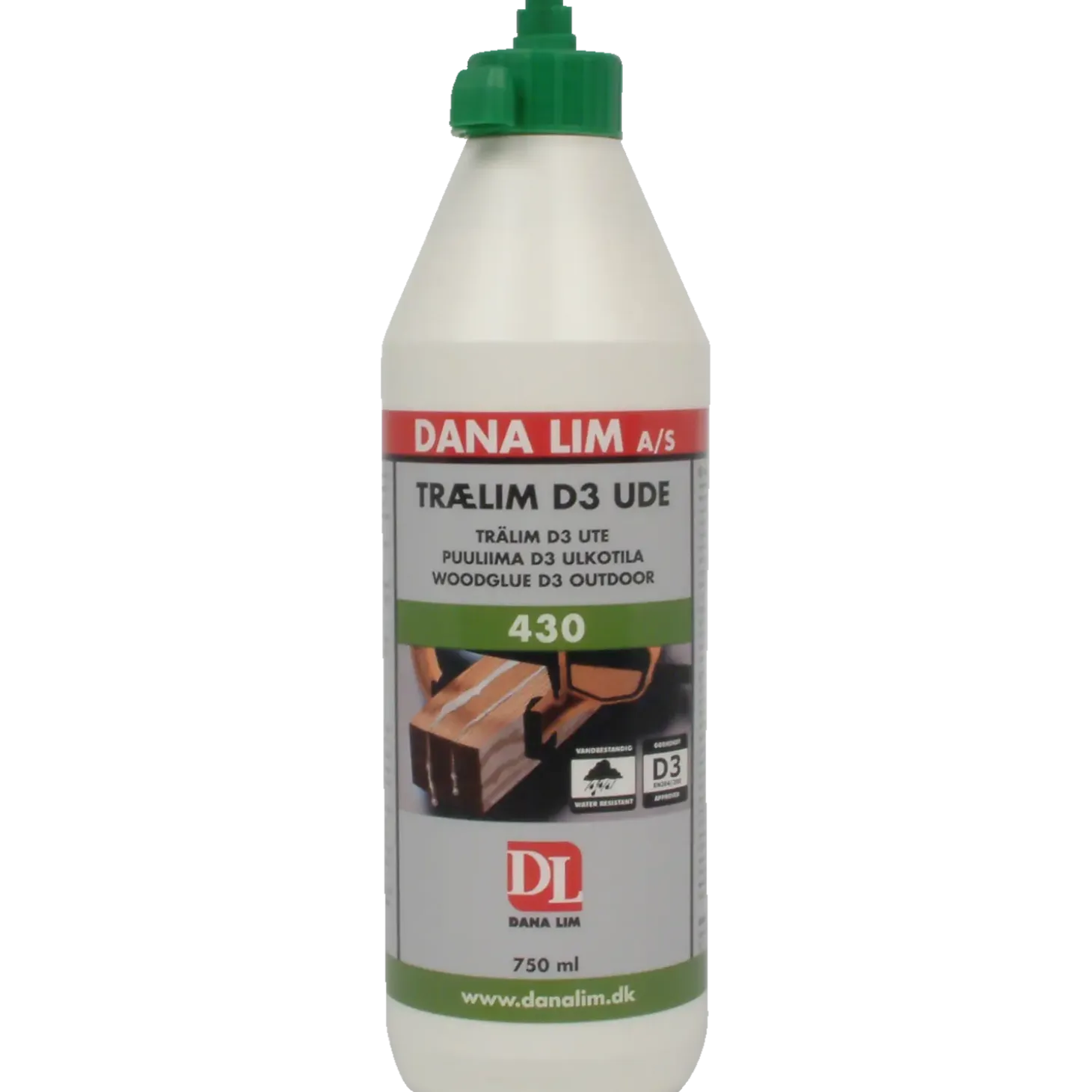 Dana trælim D3 ude 430 750 ml