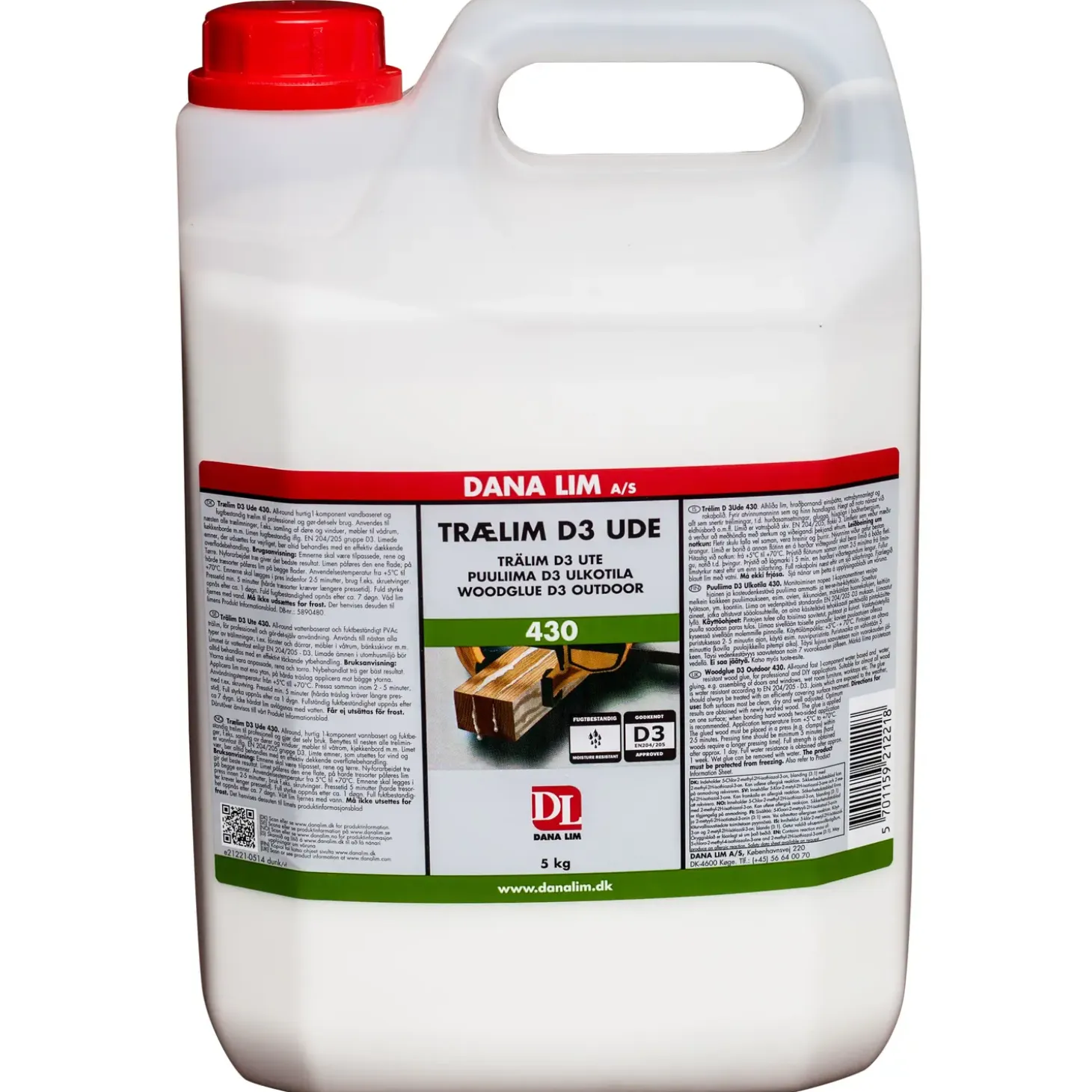 Dana trælim D3 ude 430 750 ml
