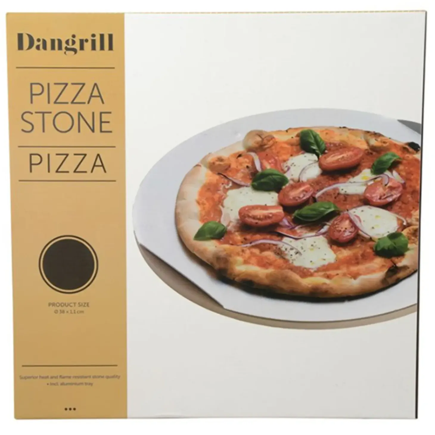Dangrill pizzasten Ø38 cm
