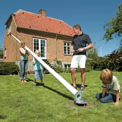 DanoMast flagstang 8 meter med vippebeslag, knop, line og lineholder