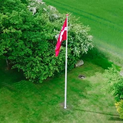 DanoMast flagstang 8 meter med vippebeslag, knop, line og lineholder