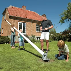DanoMast flagstang 8 meter med vippebeslag, knop, line og lineholder