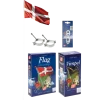 DanoMast flagstang 8 m inkl. spændebeslag og Dannebrog