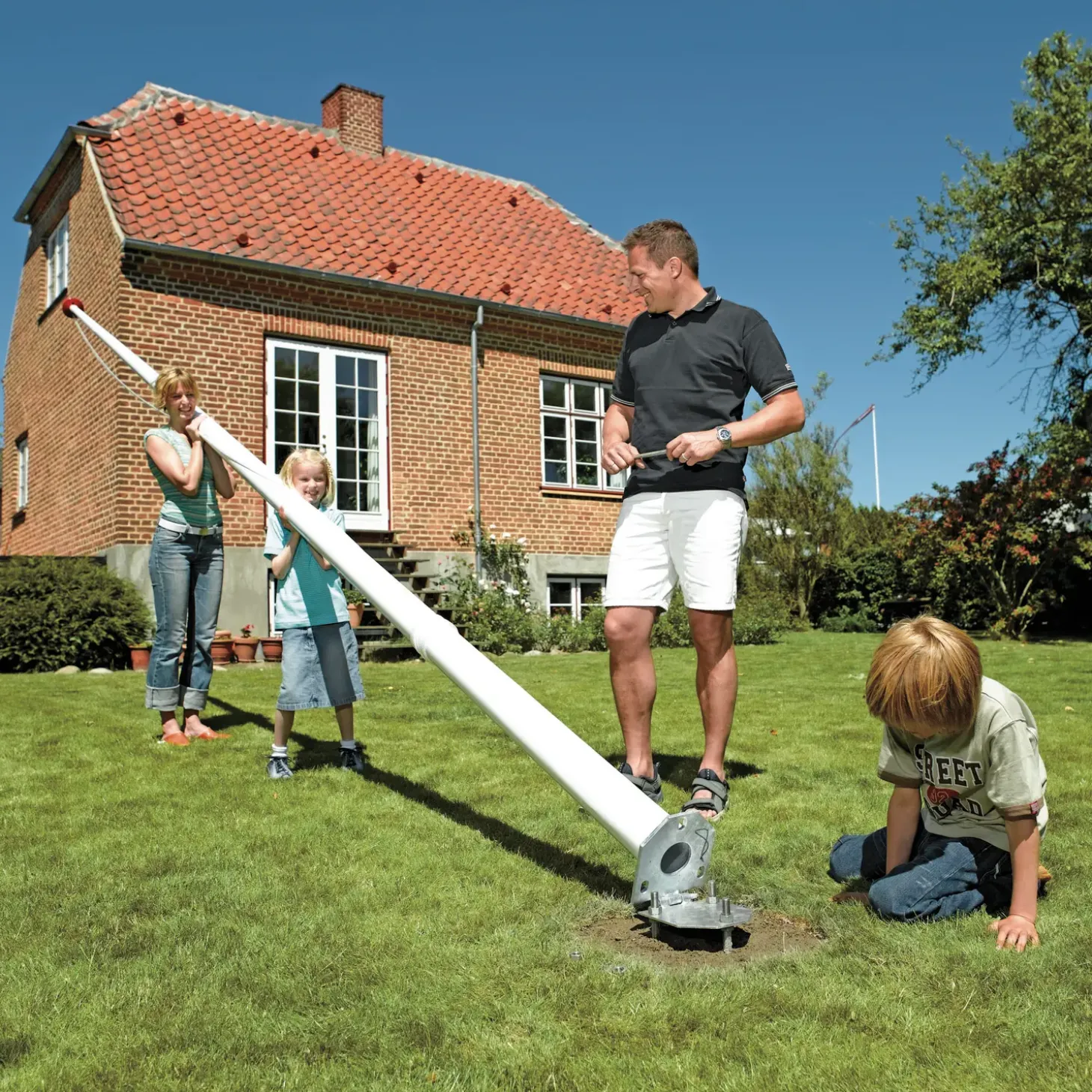 Danomast glasfiber flagstang inkl. flag og montering