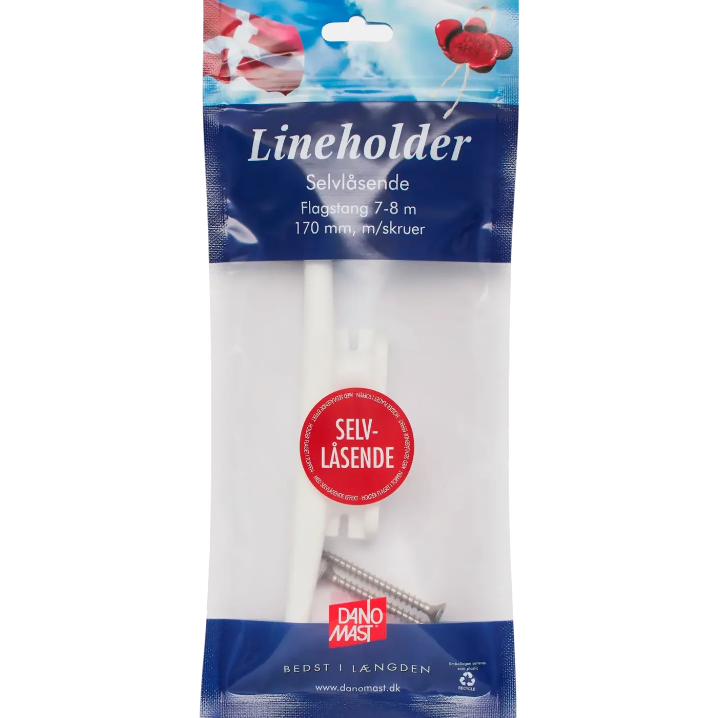 DanoMast lineholder 7 - 8 meter 170 mm.