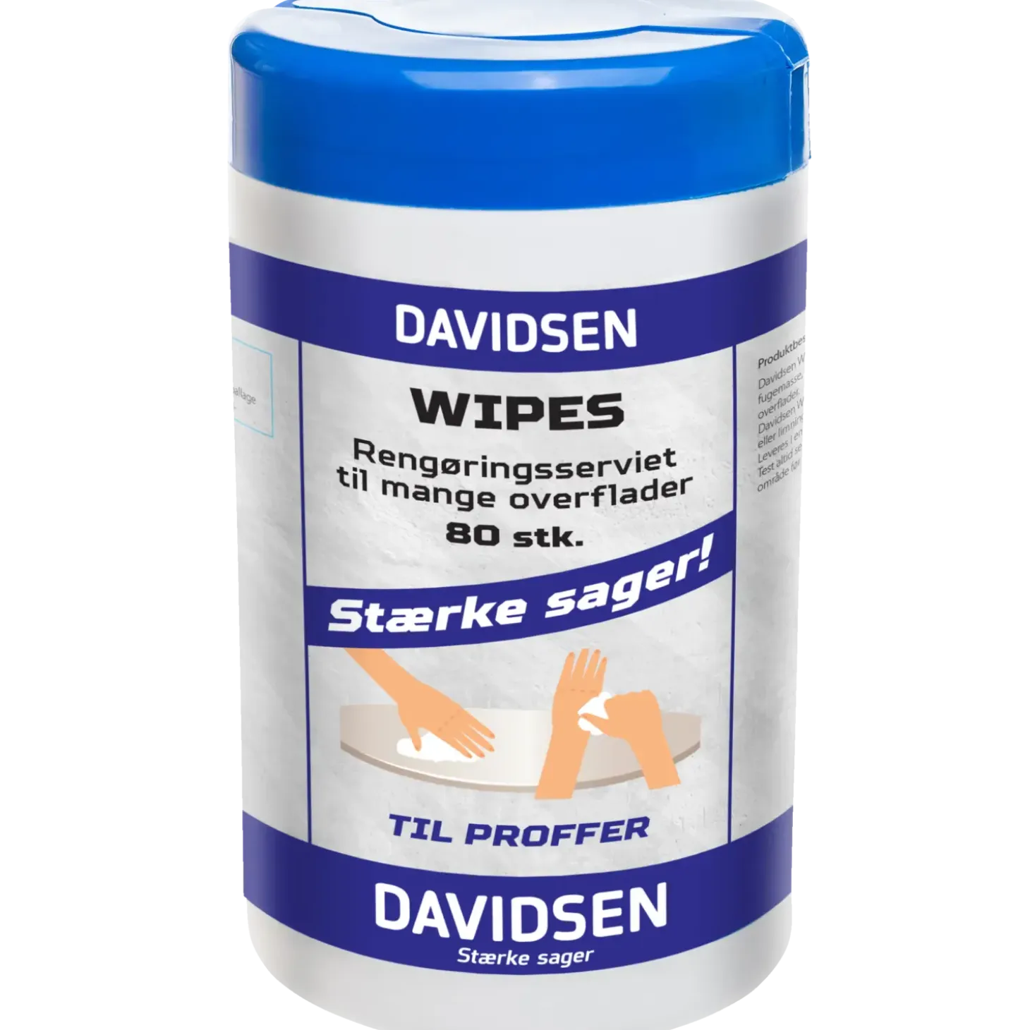 Davidsen wipes/vådserviet 80 stk
