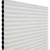 Debel dubai mørklægningsgardin plisse hvid 60x130 cm