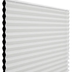 Debel dubai mørklægningsgardin plisse hvid 60x130 cm