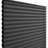 Debel dubai mørklægningsgardin plisse sort 60x130 cm