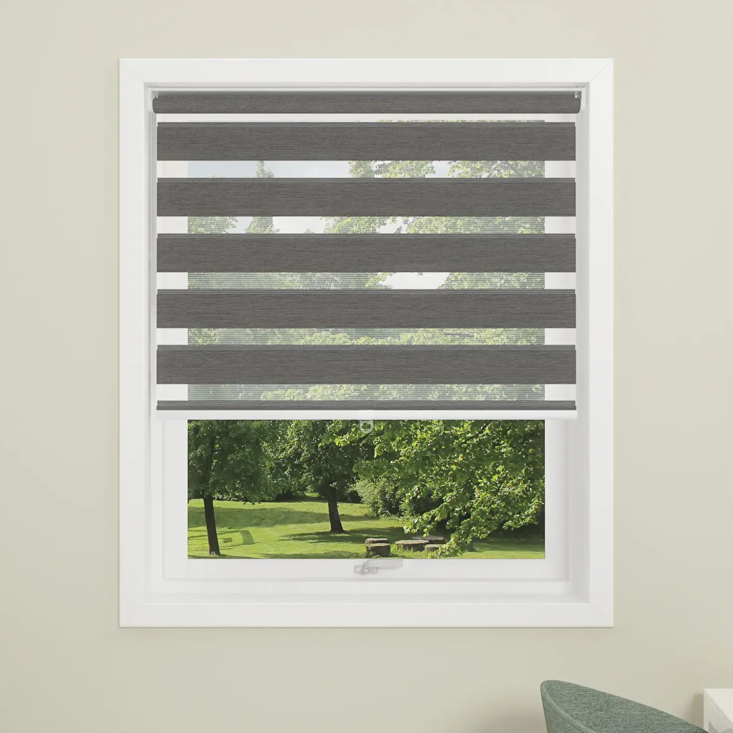 Debel duo touch rullegardin antrazit 60x175 cm