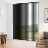 Debel lamelgardin komplet D´Lux sort 100x250 cm