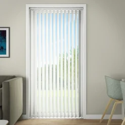 Debel lamelgardin med mørklægning Eclipse hvid 100x250 cm