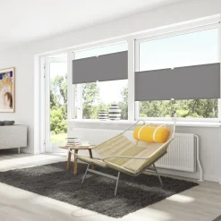 Debel plisségardin flex grå 50x130 cm