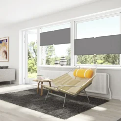 Debel plisségardin flex grå 50x130 cm