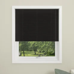 Debel plisségardin London, sort 60x130 cm.