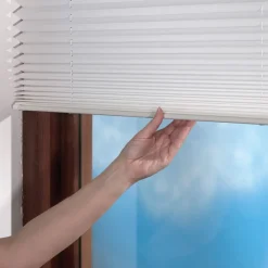 Debel plisségardin Touch, hvid 60x160 cm.