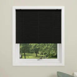 Debel plisségardin Touch, sort 60x160 cm.