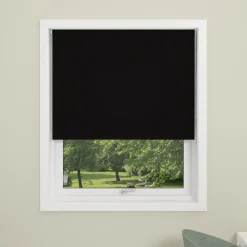 Debel rullegardin uni sort 80x175 cm