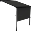 Debel Sigma pergolamarkise med LED-lys 500x400 cm sort