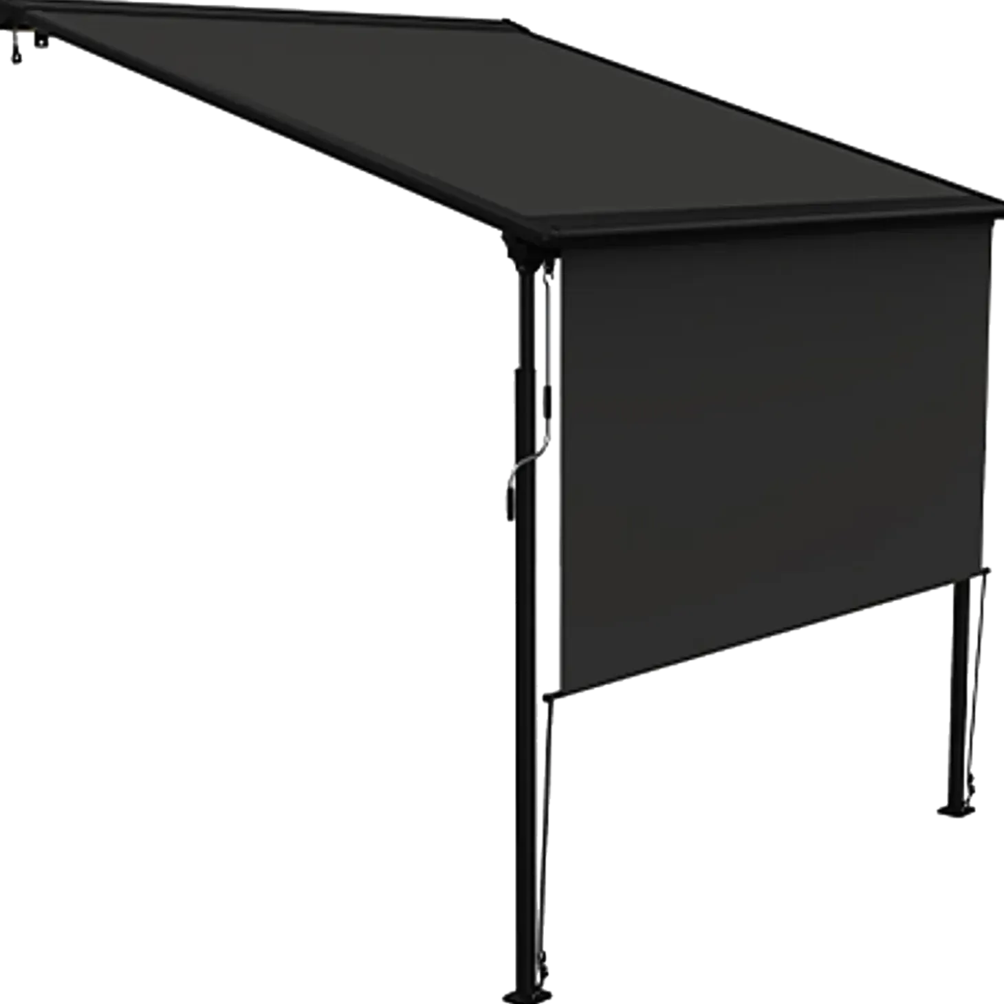 Debel Sigma pergolamarkise med LED-lys 500x400 cm sort