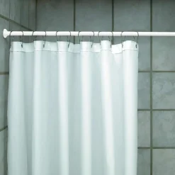 Debel teleskopsstang t/bruseniche 125-220 cm hvid