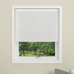 Debel touch LR plissegardin hvid 80x160 cm