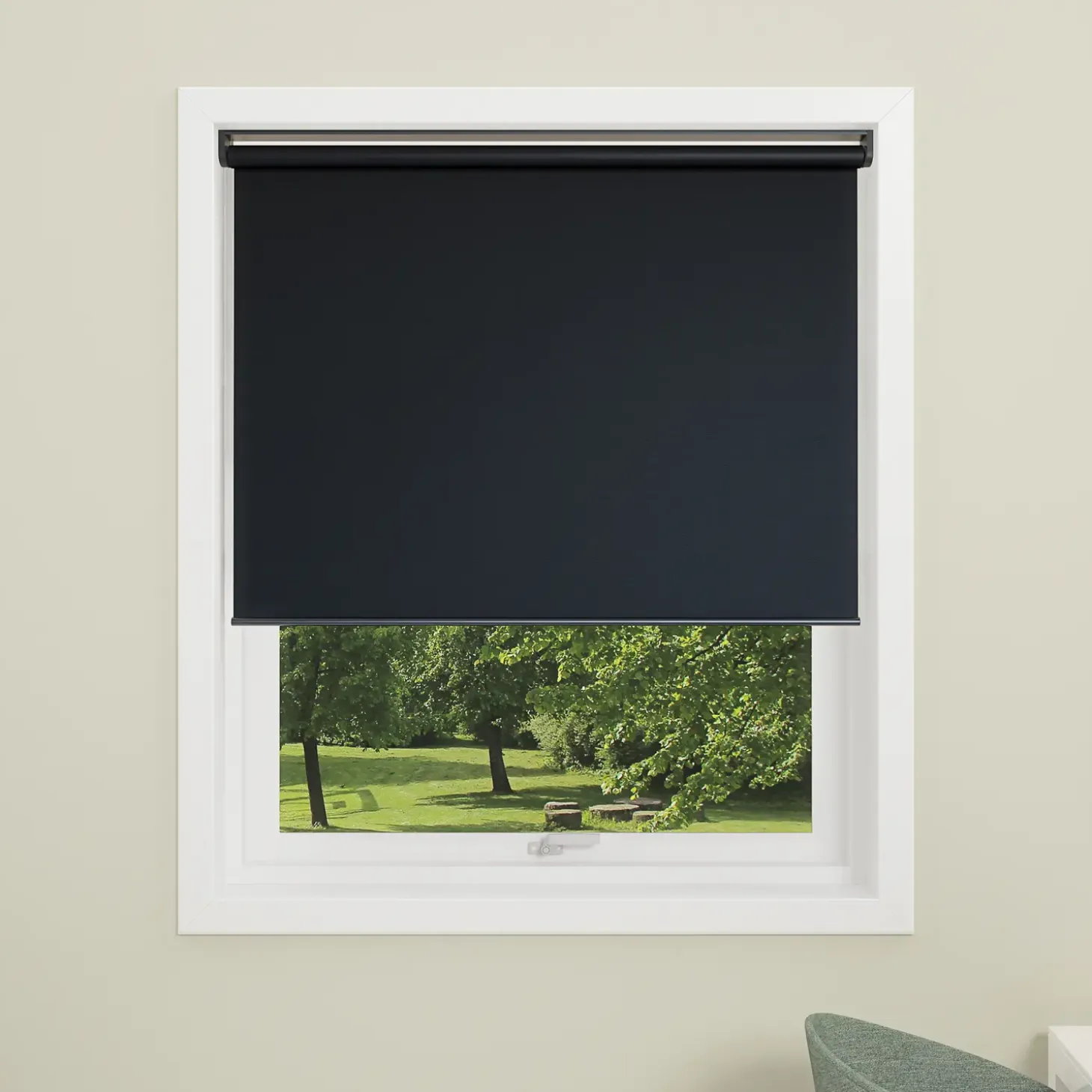 Debel touch mørklægningsgardin sort 60x175 cm
