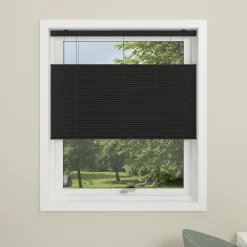 Debel touch split plissegardin sort 60x160 cm