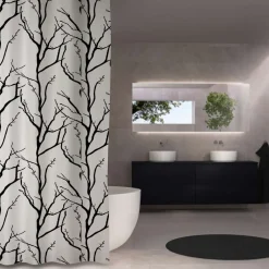 Debel Tree badeforhæng 180x200 cm grå