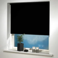 Debel uni-bo rullegardin mørklægning sort 120x210 cm