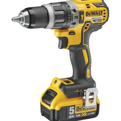 DeWALT DCD796P2 18V XR slagbore/skruemaskine 2x5,0 Ah batteri og lader