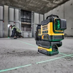 DeWALT DCLE34031D1-QW multilinjelaser grøn 18V 3x360 1x 2.0 Ah batteri og lader