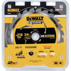 DeWALT DT99568-QZ XR FLEXVOLT savklinge Ø216xø30mm