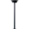 DL25 udendørs havelampe mat sort, Ø25 cm