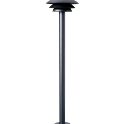 DL25 udendørs havelampe mat sort, Ø25 cm