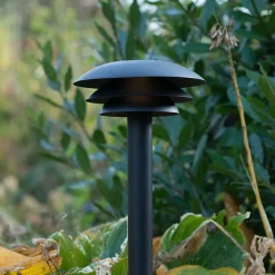 DL20 udendørs havelampe mat sort, Ø20 cm