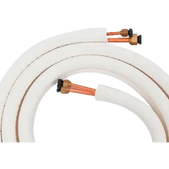 Dobbelt kobberrør 1/4" - 3/8" 3m med kappe